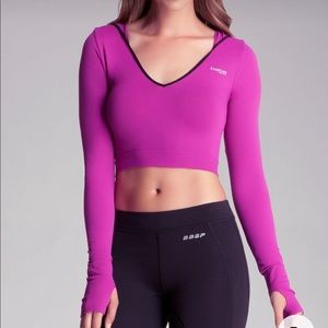 Hooded V Neck crop top